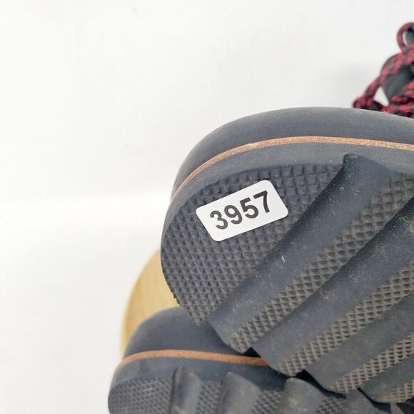Sorel Boots Womens 7 Conquest Wedge Black Lace Up Hiker Alpine Lug Shoe - Picture 14 of 14